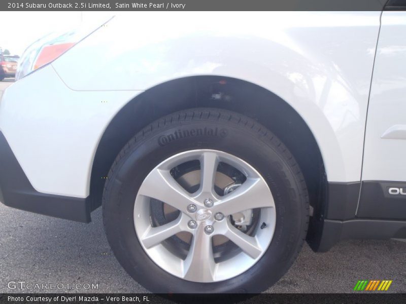 Satin White Pearl / Ivory 2014 Subaru Outback 2.5i Limited