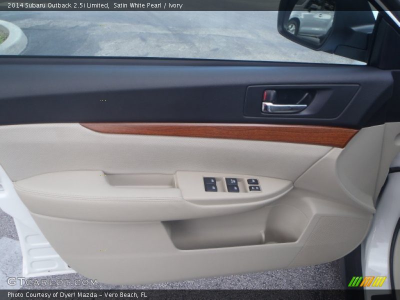 Satin White Pearl / Ivory 2014 Subaru Outback 2.5i Limited