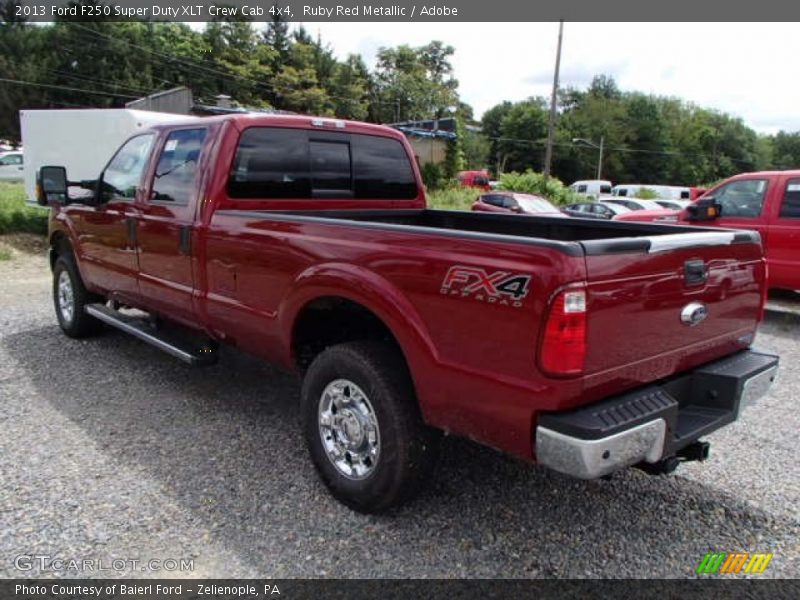 Ruby Red Metallic / Adobe 2013 Ford F250 Super Duty XLT Crew Cab 4x4