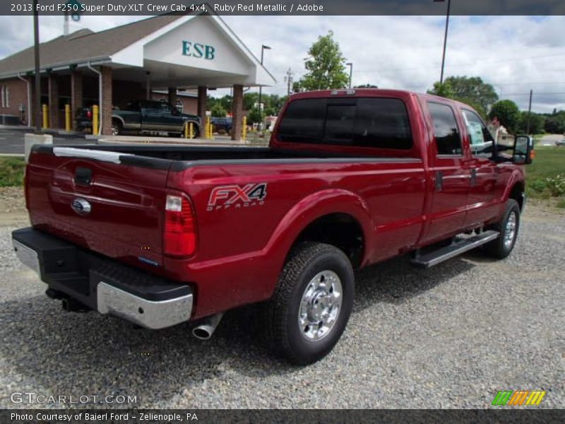 Ruby Red Metallic / Adobe 2013 Ford F250 Super Duty XLT Crew Cab 4x4