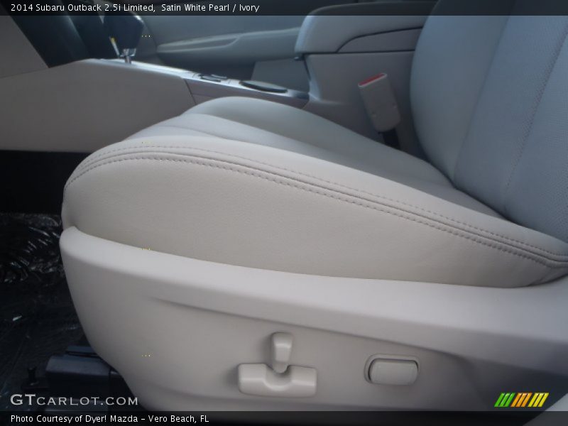 Satin White Pearl / Ivory 2014 Subaru Outback 2.5i Limited