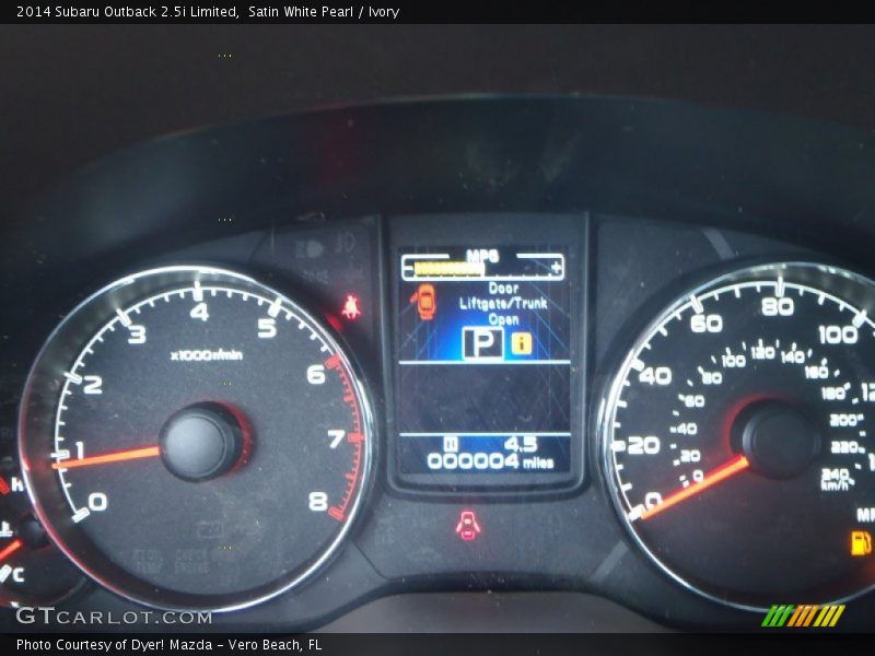 Satin White Pearl / Ivory 2014 Subaru Outback 2.5i Limited