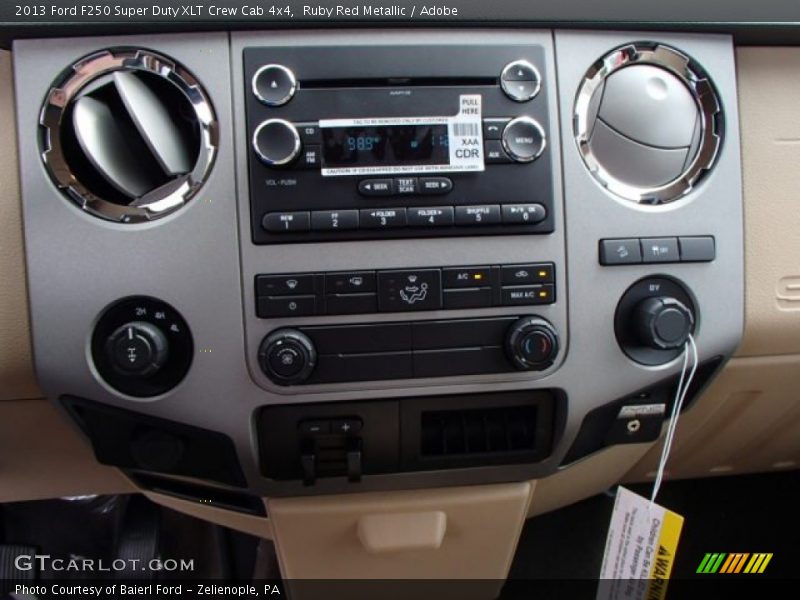 Ruby Red Metallic / Adobe 2013 Ford F250 Super Duty XLT Crew Cab 4x4