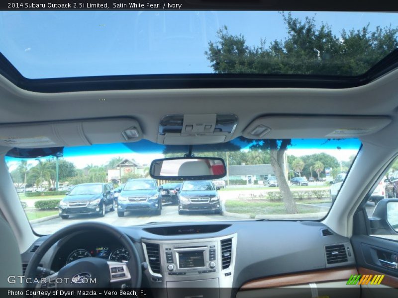 Satin White Pearl / Ivory 2014 Subaru Outback 2.5i Limited