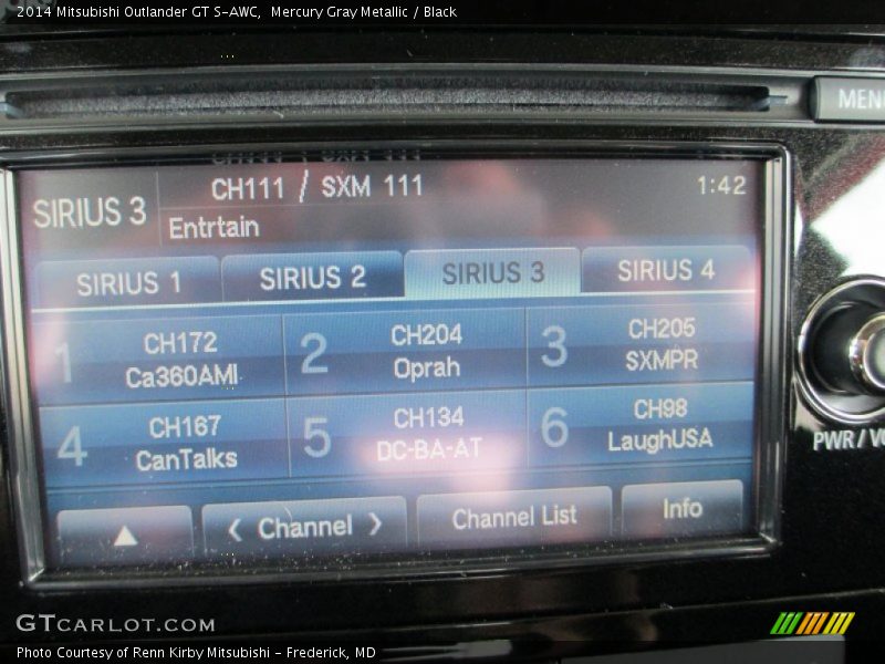Mercury Gray Metallic / Black 2014 Mitsubishi Outlander GT S-AWC
