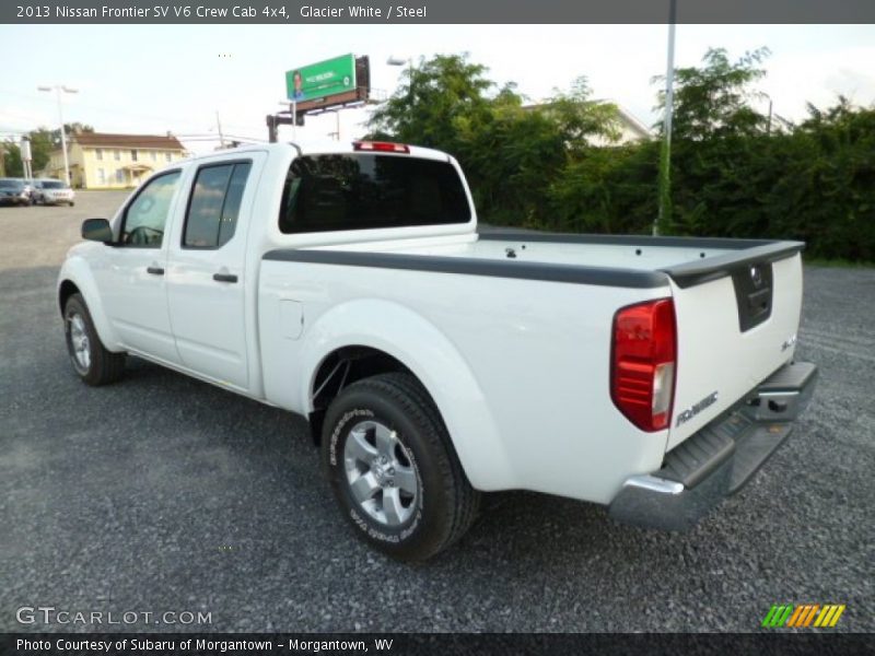 Glacier White / Steel 2013 Nissan Frontier SV V6 Crew Cab 4x4