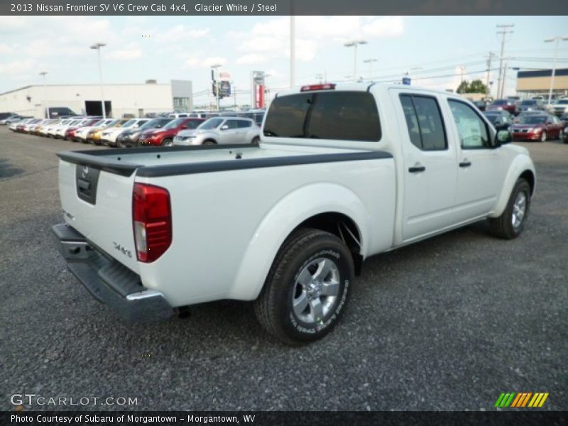 Glacier White / Steel 2013 Nissan Frontier SV V6 Crew Cab 4x4
