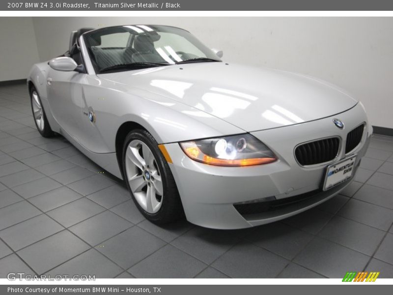 Titanium Silver Metallic / Black 2007 BMW Z4 3.0i Roadster