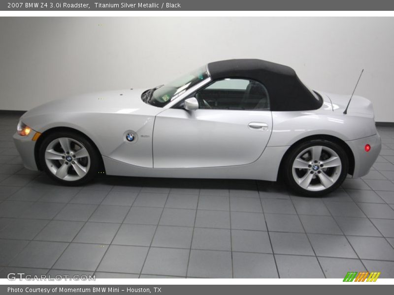 Titanium Silver Metallic / Black 2007 BMW Z4 3.0i Roadster