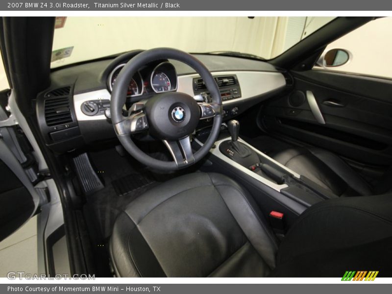 Titanium Silver Metallic / Black 2007 BMW Z4 3.0i Roadster