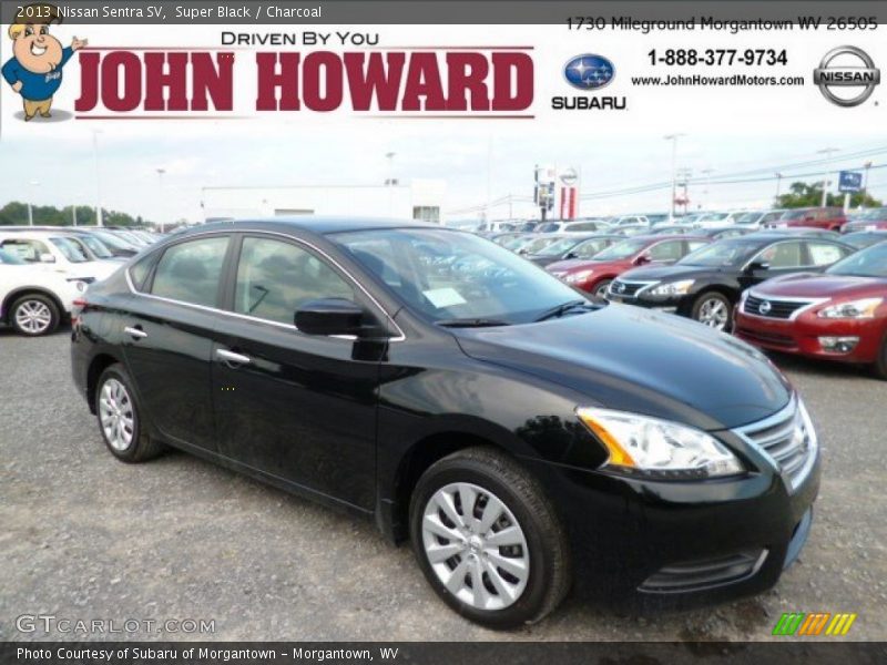 Super Black / Charcoal 2013 Nissan Sentra SV