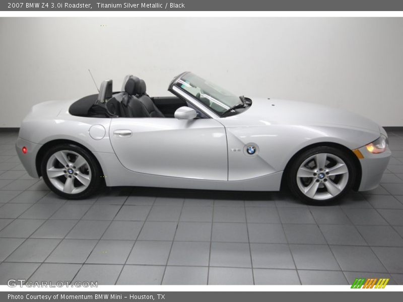 Titanium Silver Metallic / Black 2007 BMW Z4 3.0i Roadster