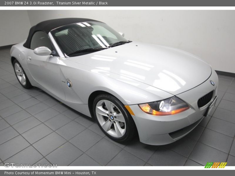 Titanium Silver Metallic / Black 2007 BMW Z4 3.0i Roadster