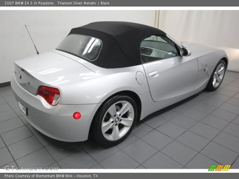 Titanium Silver Metallic / Black 2007 BMW Z4 3.0i Roadster