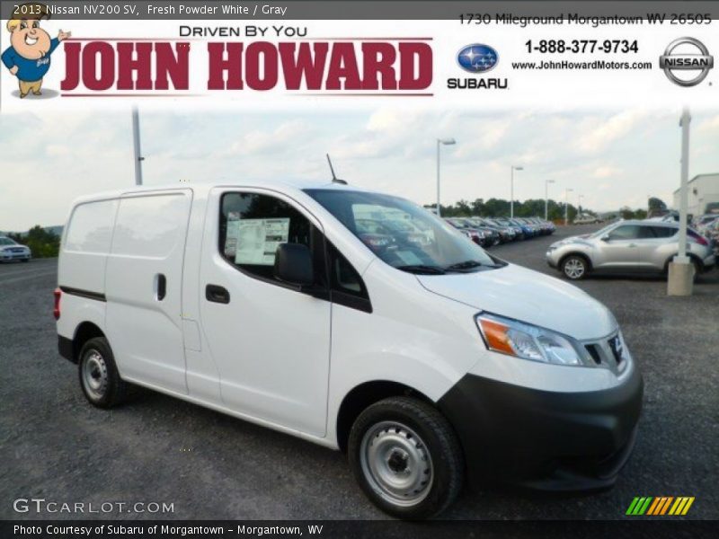 Fresh Powder White / Gray 2013 Nissan NV200 SV