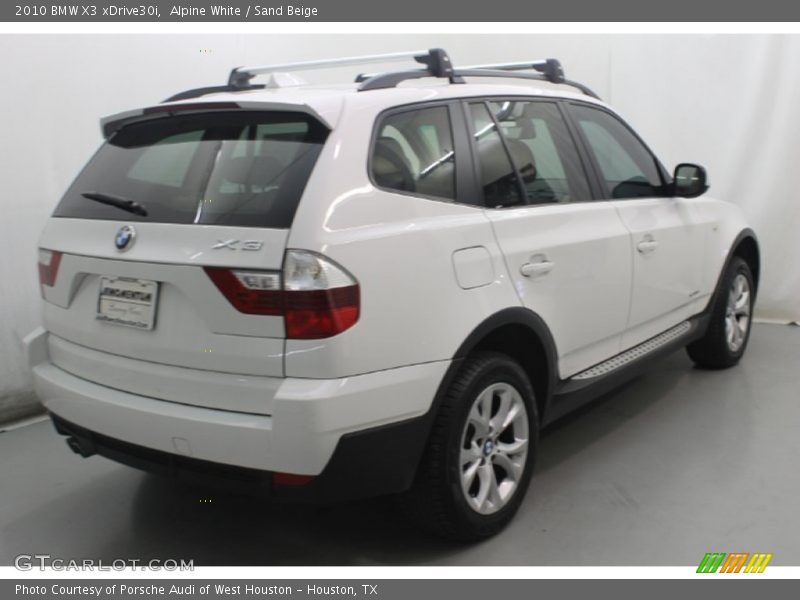 Alpine White / Sand Beige 2010 BMW X3 xDrive30i