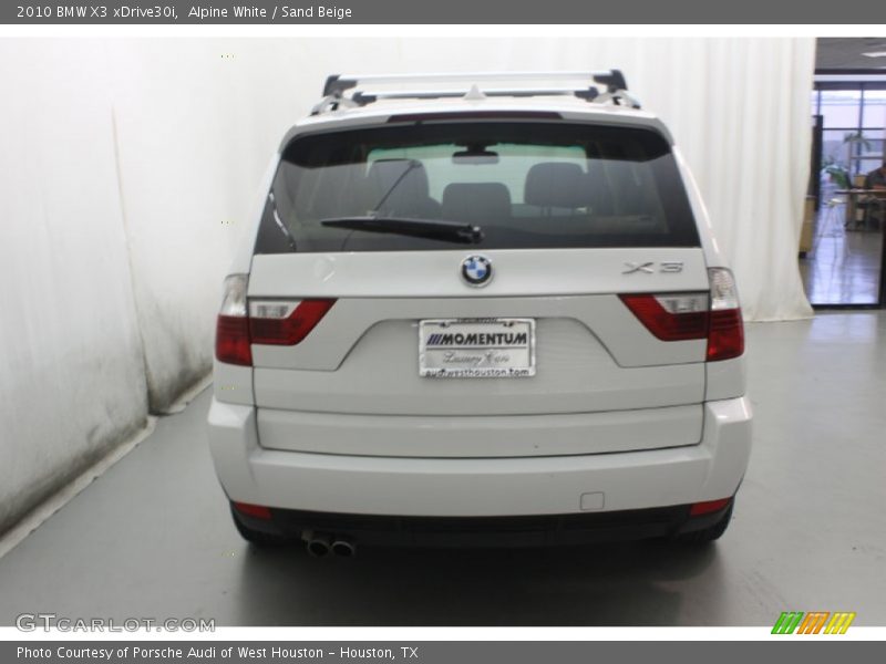 Alpine White / Sand Beige 2010 BMW X3 xDrive30i