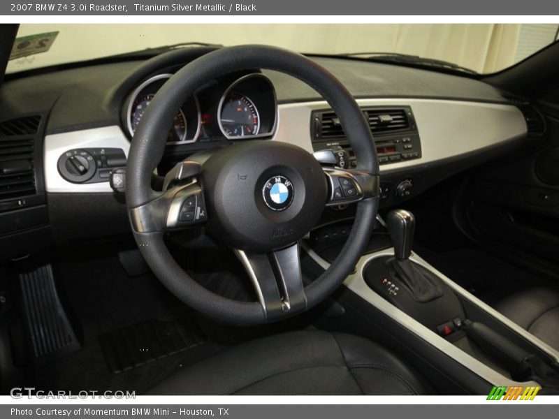 Titanium Silver Metallic / Black 2007 BMW Z4 3.0i Roadster