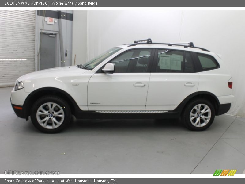 Alpine White / Sand Beige 2010 BMW X3 xDrive30i