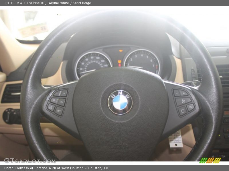 Alpine White / Sand Beige 2010 BMW X3 xDrive30i