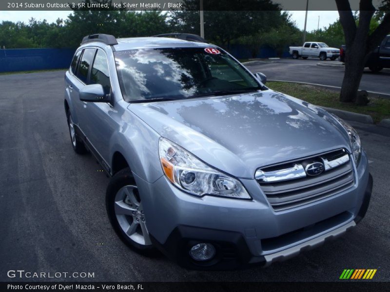 Ice Silver Metallic / Black 2014 Subaru Outback 3.6R Limited