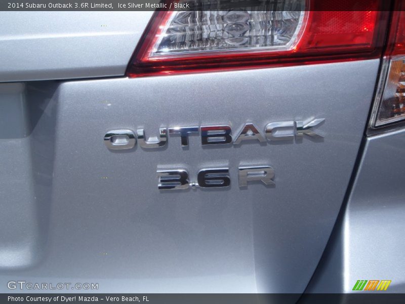 Ice Silver Metallic / Black 2014 Subaru Outback 3.6R Limited