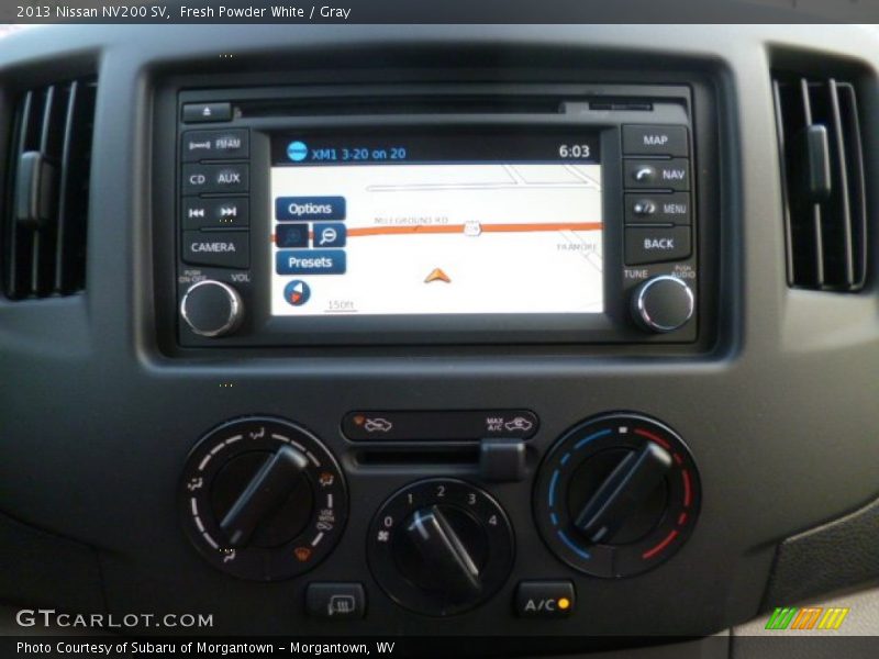 Controls of 2013 NV200 SV