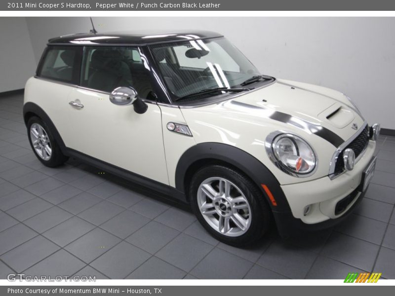 Pepper White / Punch Carbon Black Leather 2011 Mini Cooper S Hardtop
