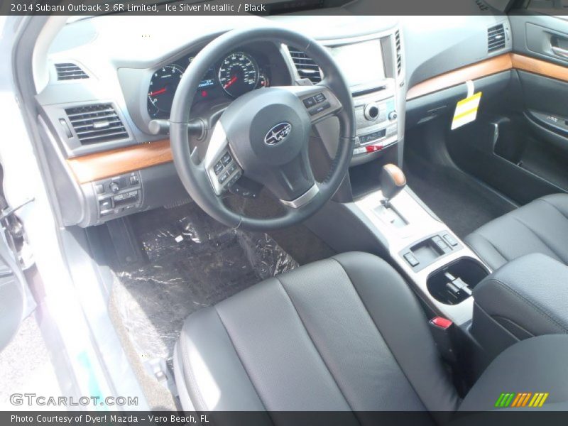 Ice Silver Metallic / Black 2014 Subaru Outback 3.6R Limited