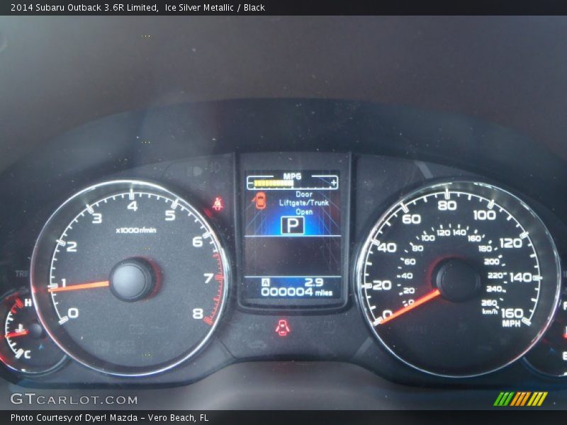 Ice Silver Metallic / Black 2014 Subaru Outback 3.6R Limited