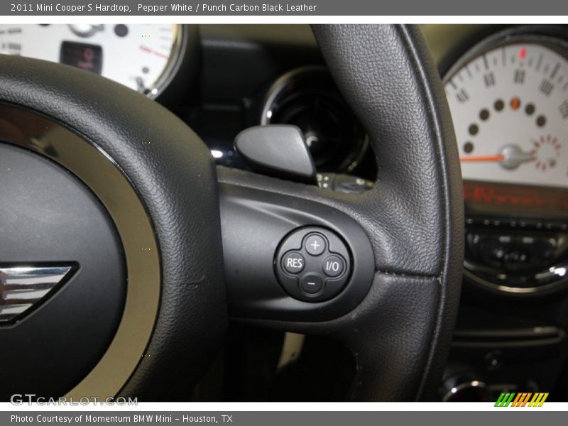 Pepper White / Punch Carbon Black Leather 2011 Mini Cooper S Hardtop
