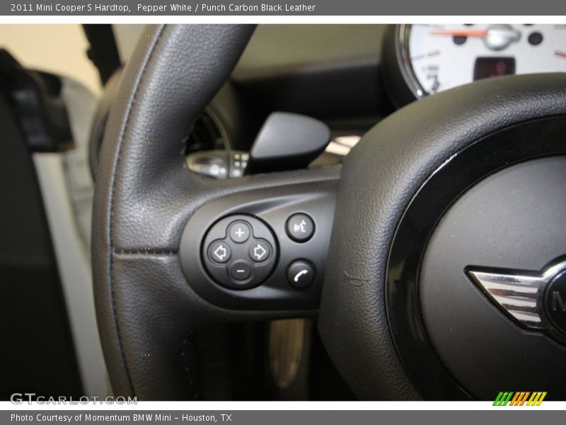 Pepper White / Punch Carbon Black Leather 2011 Mini Cooper S Hardtop