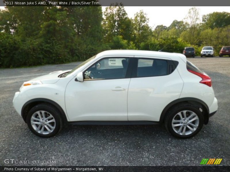 Pearl White / Black/Silver Trim 2013 Nissan Juke S AWD