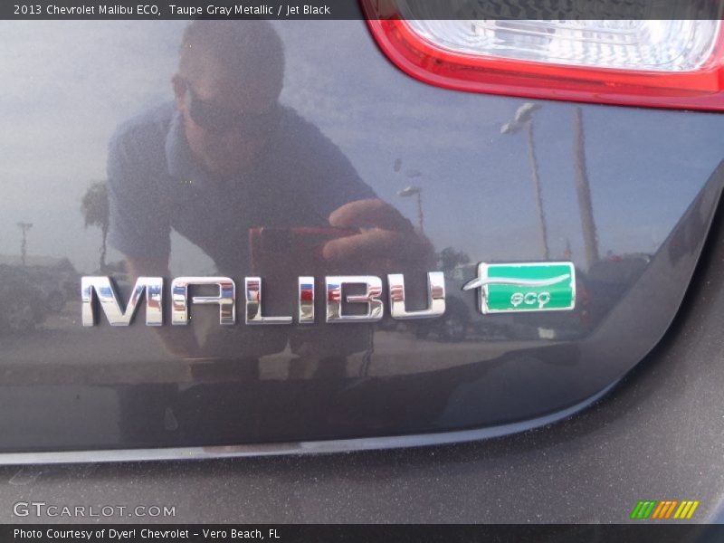 Taupe Gray Metallic / Jet Black 2013 Chevrolet Malibu ECO