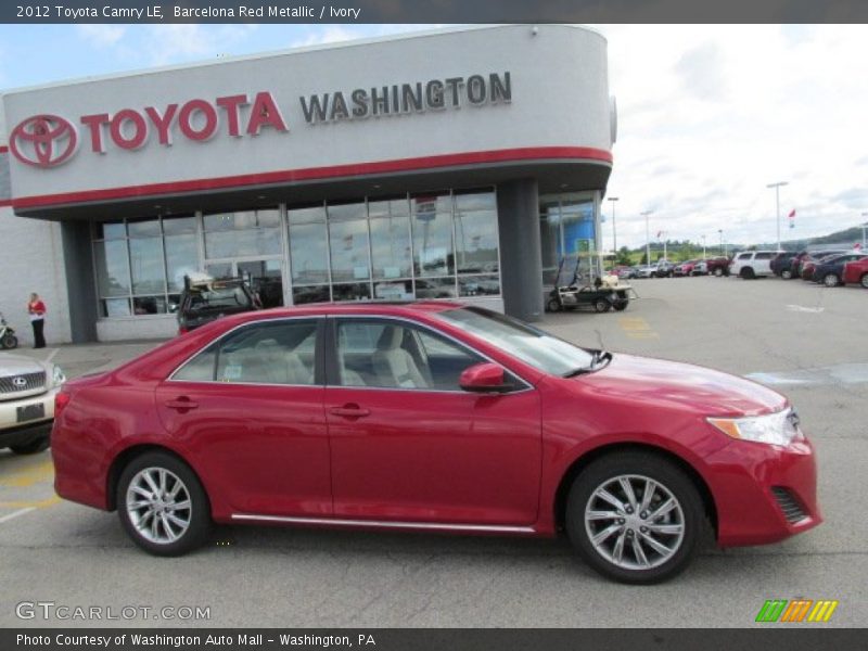Barcelona Red Metallic / Ivory 2012 Toyota Camry LE