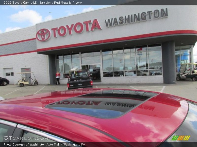 Barcelona Red Metallic / Ivory 2012 Toyota Camry LE