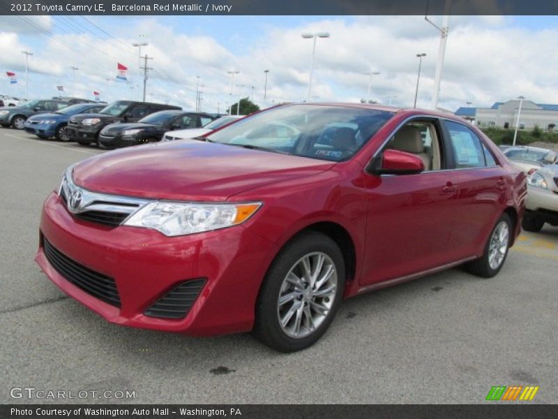 Barcelona Red Metallic / Ivory 2012 Toyota Camry LE