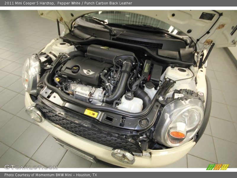 Pepper White / Punch Carbon Black Leather 2011 Mini Cooper S Hardtop