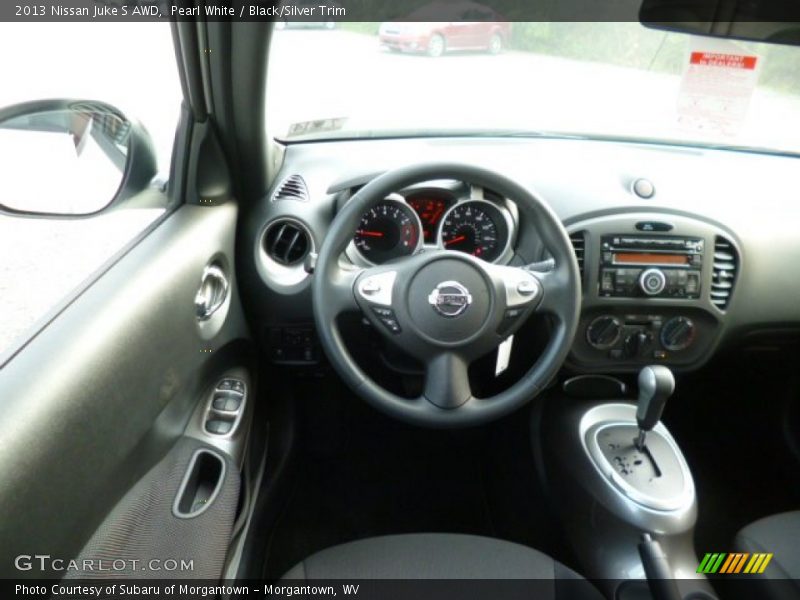 Pearl White / Black/Silver Trim 2013 Nissan Juke S AWD