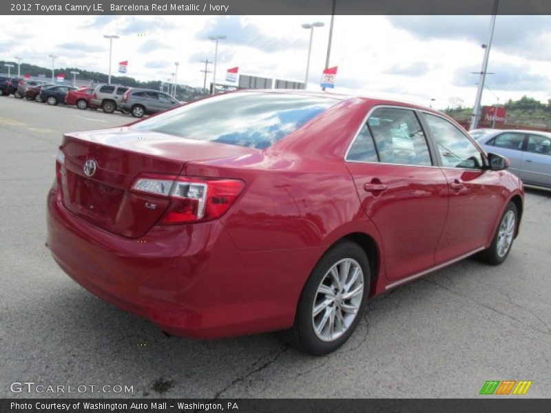 Barcelona Red Metallic / Ivory 2012 Toyota Camry LE