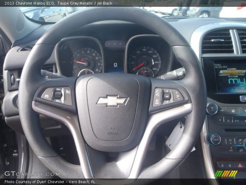 Taupe Gray Metallic / Jet Black 2013 Chevrolet Malibu ECO