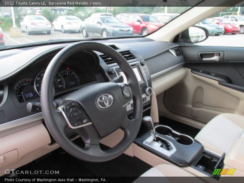 Barcelona Red Metallic / Ivory 2012 Toyota Camry LE