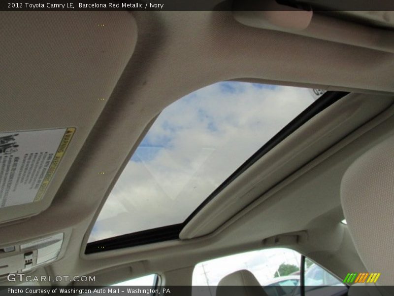 Barcelona Red Metallic / Ivory 2012 Toyota Camry LE