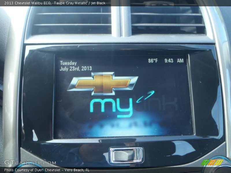 Taupe Gray Metallic / Jet Black 2013 Chevrolet Malibu ECO