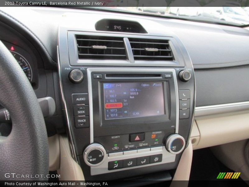 Barcelona Red Metallic / Ivory 2012 Toyota Camry LE