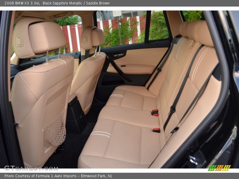 Black Sapphire Metallic / Saddle Brown 2008 BMW X3 3.0si