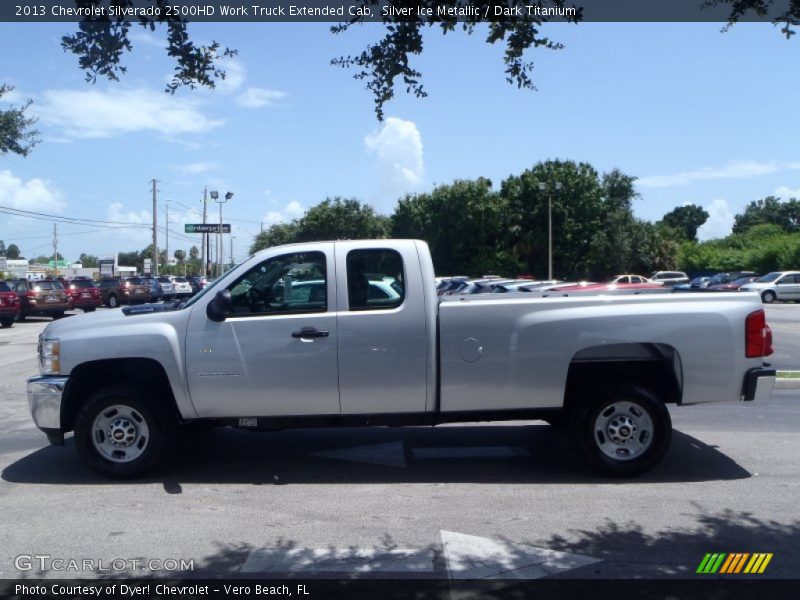 Silver Ice Metallic / Dark Titanium 2013 Chevrolet Silverado 2500HD Work Truck Extended Cab