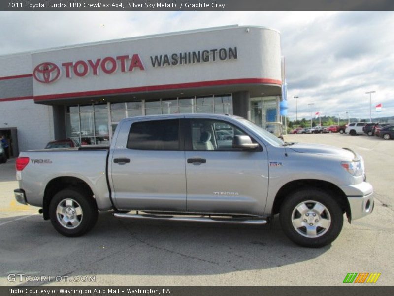 Silver Sky Metallic / Graphite Gray 2011 Toyota Tundra TRD CrewMax 4x4