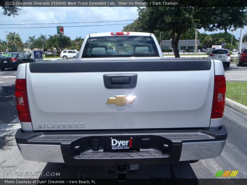 Silver Ice Metallic / Dark Titanium 2013 Chevrolet Silverado 2500HD Work Truck Extended Cab