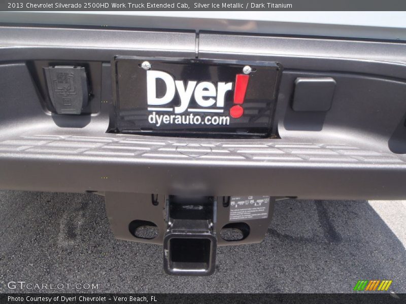 Silver Ice Metallic / Dark Titanium 2013 Chevrolet Silverado 2500HD Work Truck Extended Cab